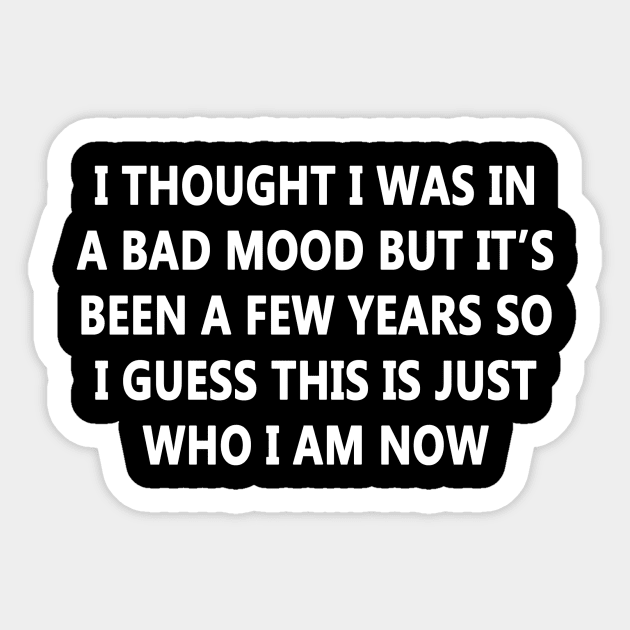 Bad Mood Sticker by topher